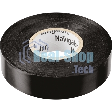 Изолента ПВХ Navigator 15 мм (рул.20м) черный NIT-B15-20/BL