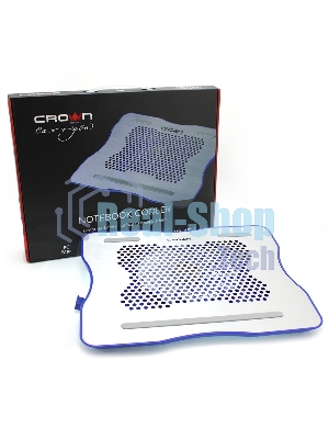 Подставка для ноутбука CROWN CMLC-1001 silver&blue (до 15,6