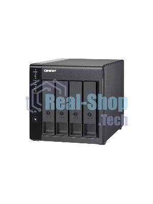 Полка расширения сетевого хранилища без дисков channel QNAP DAS TR-004 4 Bay 2.5/3.5 SATA Type-C USB 3.1 Gen 1 (5 Gb/s) Direct Attached Storage with Hardware RAID