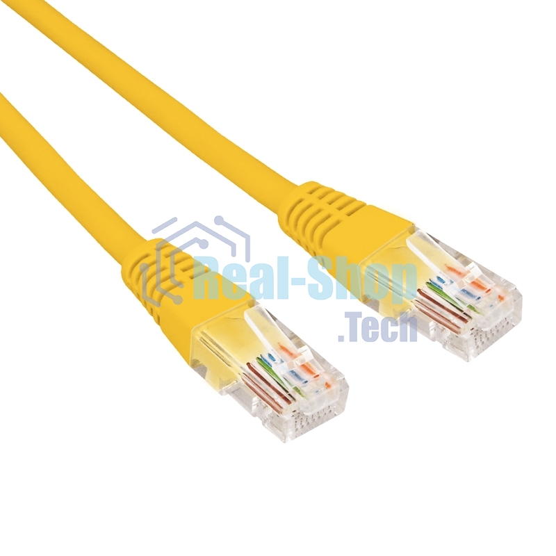Патч-корд U/UTP Rexant cat.6, RJ45-RJ45, неэкранированный, 26AWG, LSZH, желтый, 5 м