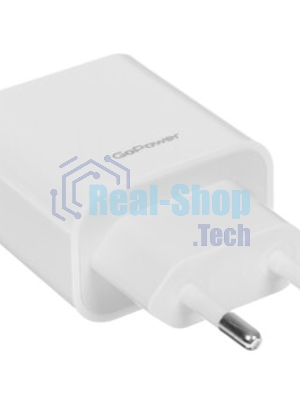 Сетевое зарядное устройство GoPower GPQC07 1USB 18W QC3.0 белый