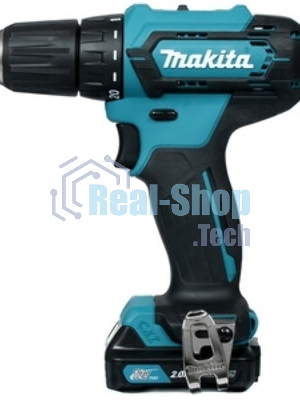 Дрель-шуруповерт Makita DF333DWAE, 12 В, 2 Ач, 30 Нм, щеточный