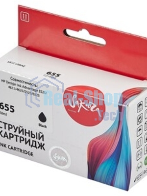 Картридж струйный Sakura CZ109AE (№655 Black) для HP, черный, 11 мл., 600 к.