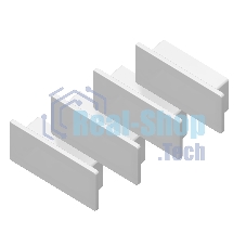 Заглушка для профиля GP8400 WH белый 20.5*10