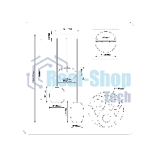 Подвесной светодиодный светильник Ambrella light LH11099/3 BK/SM черный/дымчатый 12W 3000K D350*1505