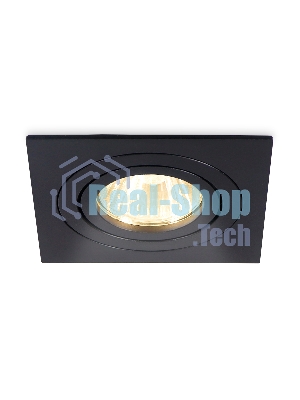 Встраиваемый поворотный точечный светильник Ambrella light TN102622 BK черный GU5.3 92*92*28