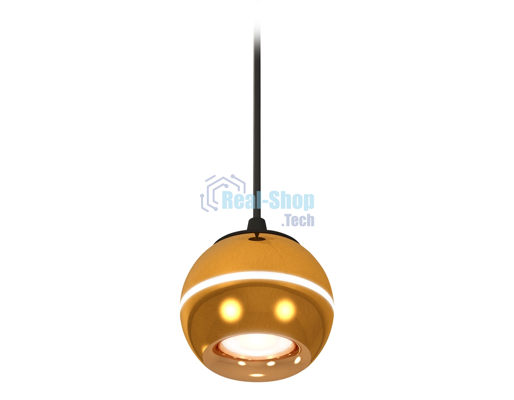 Светильник Ambrella XP1105001 PYG/SBK золото желтое полированное/черный песок MR16 GU5.3 LED 3W 4200K(A2302,C1105,N7014)