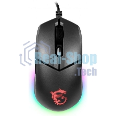 Мышь проводная MSI Clutch GM11 черный, 5000 dpi, USB, кнопки - 6