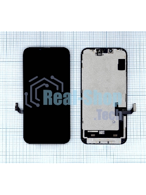Дисплей (модуль) для Apple iPhone 14 в сборе с тачскрином, черный