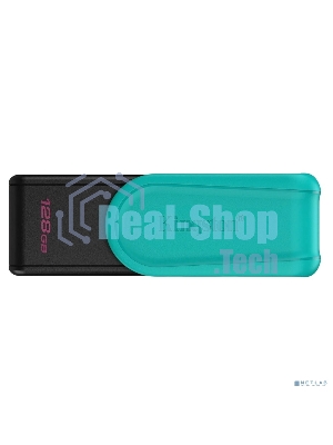 Флешка USB Kingston DataTraveler Exodia S (DTXS/128Gb), 128Gb, USB 3.2 Gen 1, R/W 150/60, бирюзовый/черный
