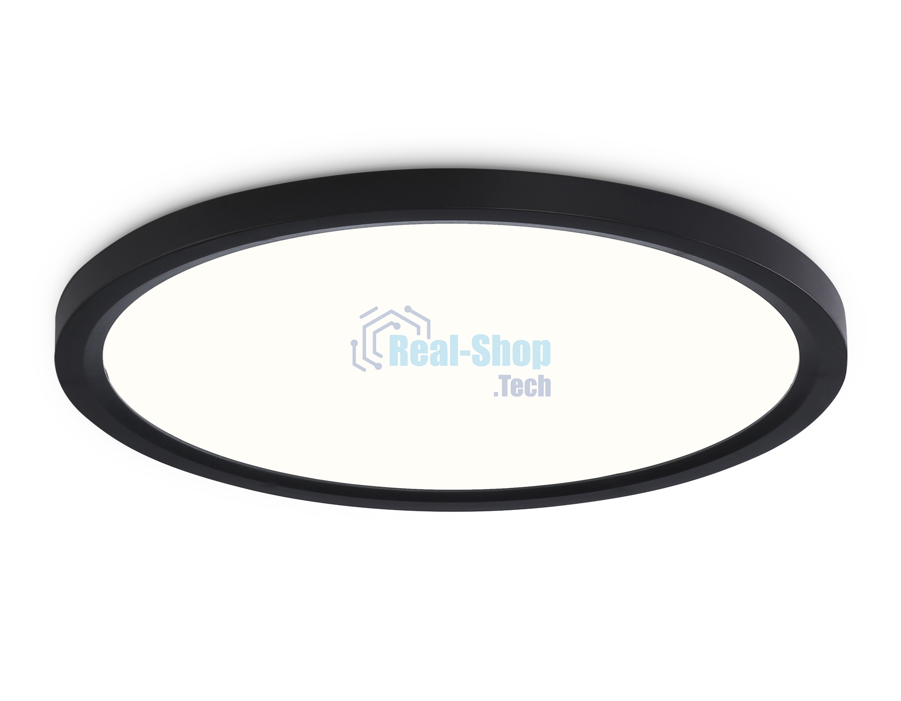 Светильник светодиодный ультратонкий Ambrella light FZ1910 BK черный IP54 44W 3000K-6500K CCT-переключатель D600*25 (Без ПДУ)