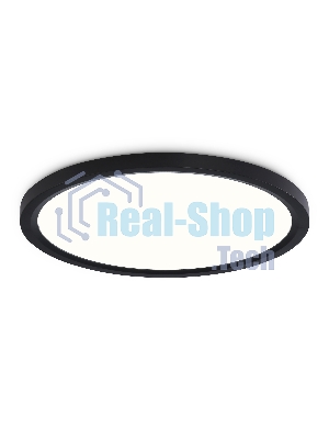 Светильник светодиодный ультратонкий Ambrella light FZ1910 BK черный IP54 44W 3000K-6500K CCT-переключатель D600*25 (Без ПДУ)