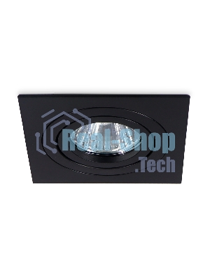 Встраиваемый поворотный точечный светильник Ambrella light TN102622 BK черный GU5.3 92*92*28