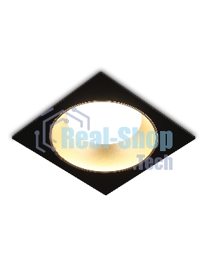 Светильник Ambrella light TN52340 SBK/SGD черный песок/золото песок GX53 max 12W 115*115*25