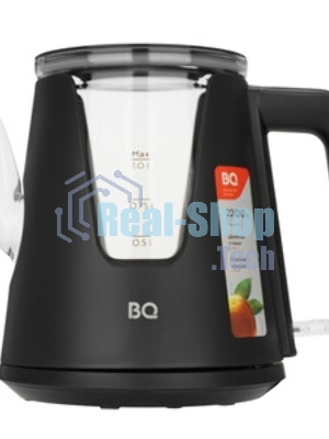 Чайник электрический BQ KT0046DW черный, 2200 Вт, 1л