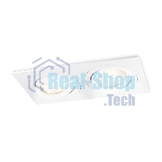 Встраиваемый поворотный точечный светильник Ambrella light TN102626/2 WH белый GU5.3 175*95*28