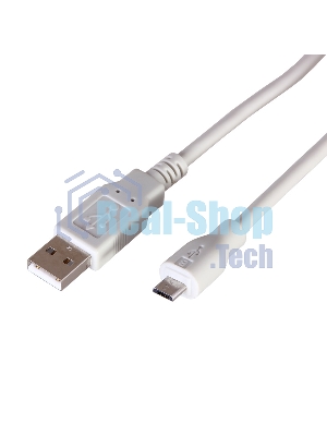 Кабель USB Rexant (шт. micro USB - шт. USB A) 3 метра, серый