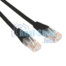 Патч-корд U/UTP Rexant cat.6, RJ45-RJ45, неэкранированный, 26AWG, LSZH, черный, 5 м