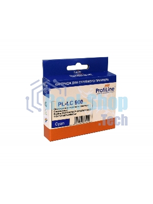Картридж струйный ProfiLine PL-LC900C для принтеров Brother DCP110C/DCP-115C/DCP-120C/115c/120c820cw/640cw Cyan водн
