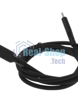 Кабель Qumo light series, USB-Type C, 1м, 5В, 1A, опл. PVC, кон. PVC, круглый, черный