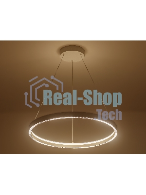 Подвесной светодиодный светильник Ambrella light FL5851 WH белый 35W 3000K/4200K/6400K D600*600 (без ПДУ)