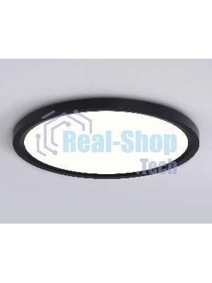 Светильник светодиодный ультратонкий Ambrella light FZ1910 BK черный IP54 44W 3000K-6500K CCT-переключатель D600*25 (Без ПДУ)