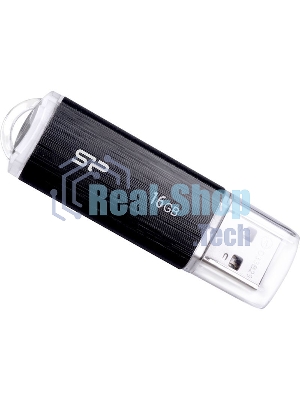 Флешка USB Silicon Power Ultima U02 (SP016GBUF2U02V1K), 16Gb, USB 2.0, Type-A, R/W 10/4, черный