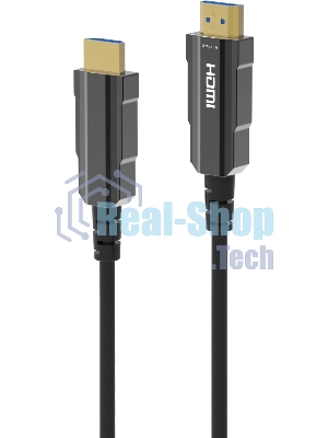 Кабель аудио-видео Digma HDMI (m)/HDMI (m) 30м. позолоч.конт. черный (HDMI-AOC2.1-30)