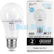 Лампа светодиодная LED Gauss Elementary A60 10Вт E27 6500К