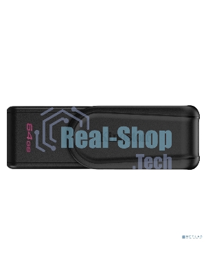 Флешка USB Kingston DataTraveler Exodia S (DTXS/64Gb), 64Gb, USB 3.2 Gen 1, R/W 150/60, черный