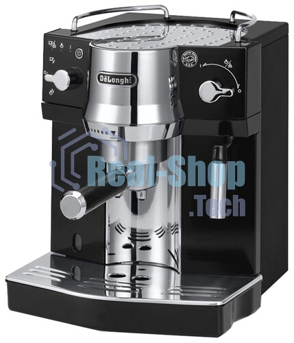 Кофеварка эспрессо DeLonghi EC820.B 1450Вт серебристый/черный