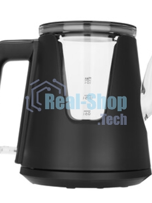 Чайник электрический BQ KT0046DW черный, 2200 Вт, 1л
