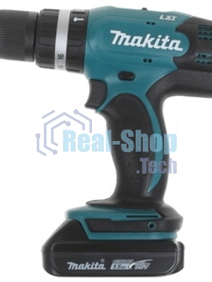 Дрель-шуруповерт Makita DHP453SYE, 18 В, 1.5 Ач, 42 Нм, щеточный