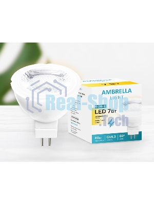 Встраиваемый точечный светильник Ambrella Light 207853 LED MR16-PR 7W GU5.3 3000K (60W) 175-250V