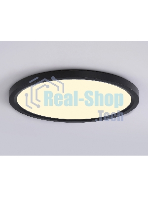 Светильник светодиодный ультратонкий Ambrella light FZ1910 BK черный IP54 44W 3000K-6500K CCT-переключатель D600*25 (Без ПДУ)