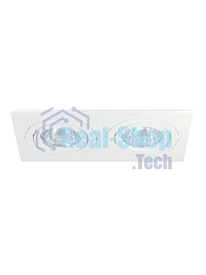 Встраиваемый поворотный точечный светильник Ambrella light TN102626/2 WH белый GU5.3 175*95*28