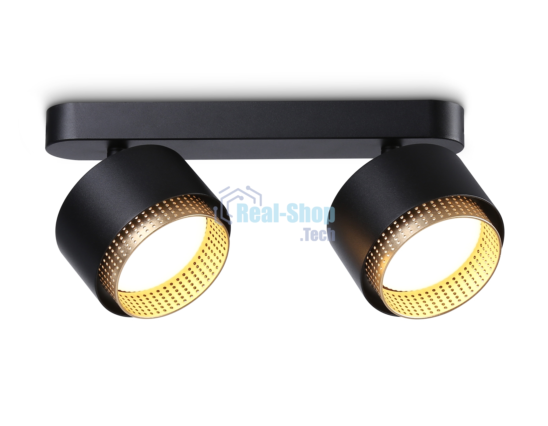 Светильник Ambrella light TN71288/2 BK/GD черный/золото GX53/2 max 12W 270*95*137