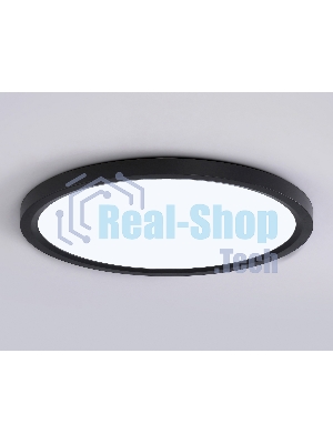 Светильник светодиодный ультратонкий Ambrella light FZ1910 BK черный IP54 44W 3000K-6500K CCT-переключатель D600*25 (Без ПДУ)