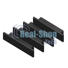 Заглушка для профиля GP8451 BK черный 23.8*6