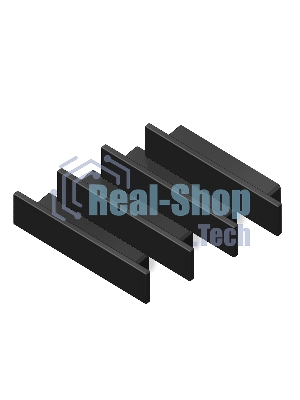Заглушка для профиля GP8451 BK черный 23.8*6