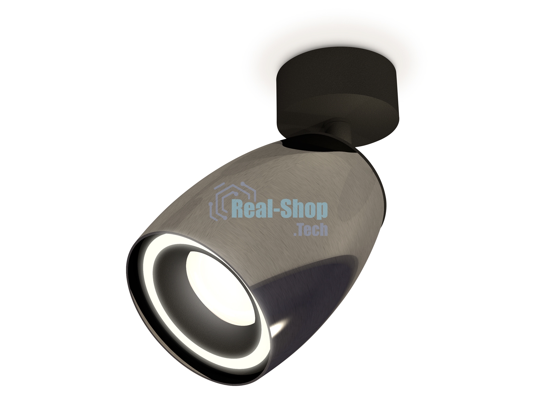 Комплект поворотного светильника Ambrella light XM1123003 DCH/SBK черный хром/черный песок MR16 GU5.3 (A2210, C1123, N7111)