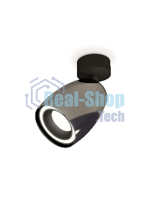 Комплект поворотного светильника Ambrella light XM1123003 DCH/SBK черный хром/черный песок MR16 GU5.3 (A2210, C1123, N7111)