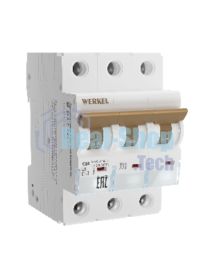 Автоматический выключатель Werkel 3P  25 A  C  6 kА W903P256