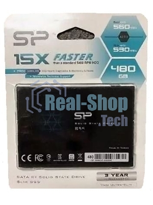 Накопитель SSD Silicon Power Slim S55, 480Gb, SATA, 2.5