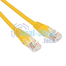 Патч-корд U/UTP Rexant cat.6, RJ45-RJ45, неэкранированный, 26AWG, LSZH, желтый, 3 м