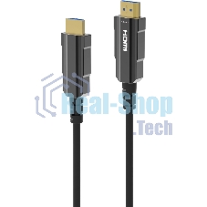 Кабель аудио-видео Digma HDMI (m)/HDMI (m) 50м. позолоч.конт. черный (HDMI-AOC2.1-50)