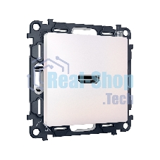 Комплект механизма розетки HDMI 2.0 ALFA Жемчуг 40V/500mA 2.0GHz 5-18Gbit/s QUANT (AP2140, VM222) MA214010