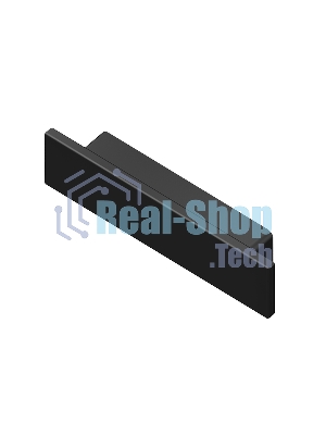 Заглушка для профиля GP8451 BK черный 23.8*6