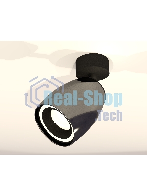 Комплект поворотного светильника Ambrella light XM1123003 DCH/SBK черный хром/черный песок MR16 GU5.3 (A2210, C1123, N7111)