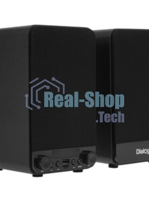 Акустическая система Dialog Jazz AJ-13 BLACK - акустические колонки 2.0, 2*15W RMS, Bluetooth, FM, USB+microSD reader